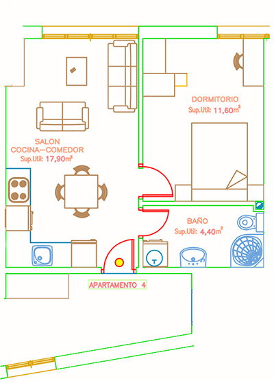 plano apartamento 4